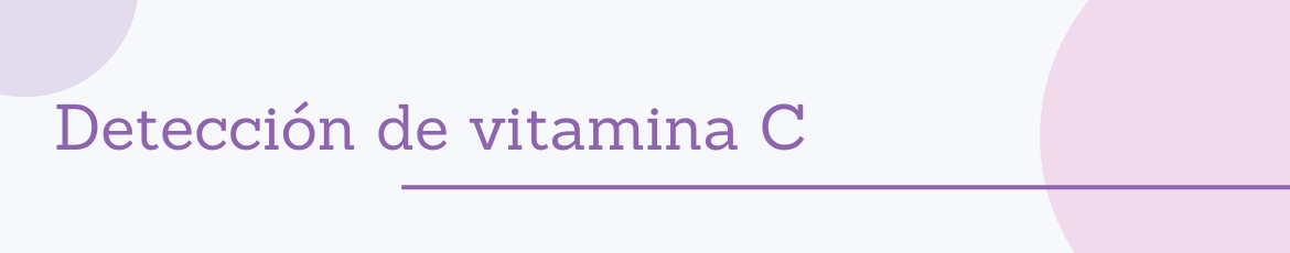 Detector de vitamina C con papel reactivo