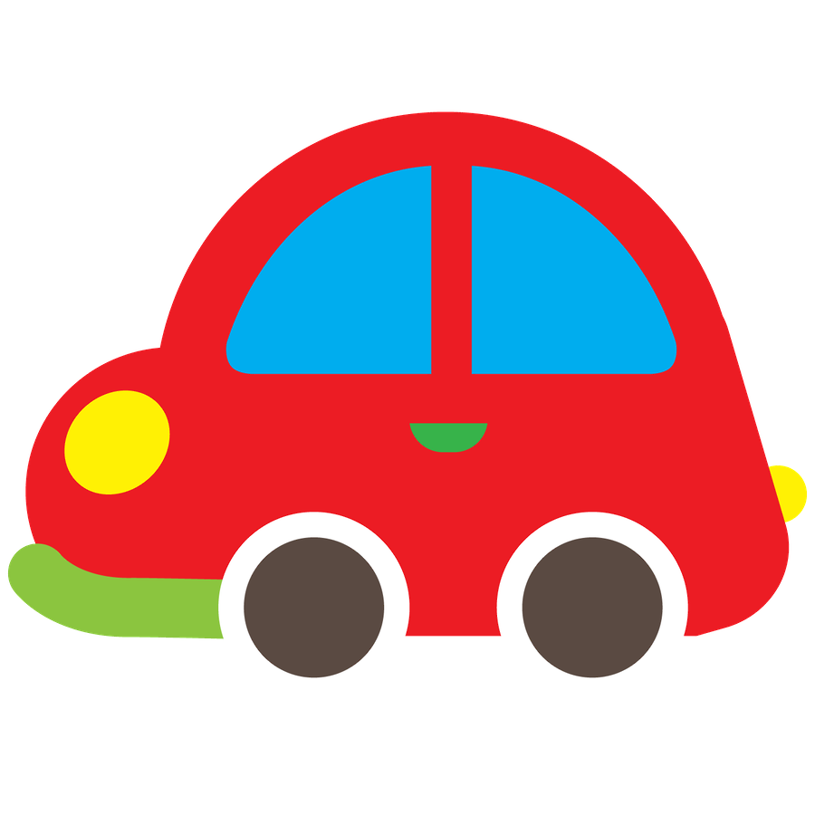 Plantilla de dibujo de un coche para la actividad de plastilina conductora