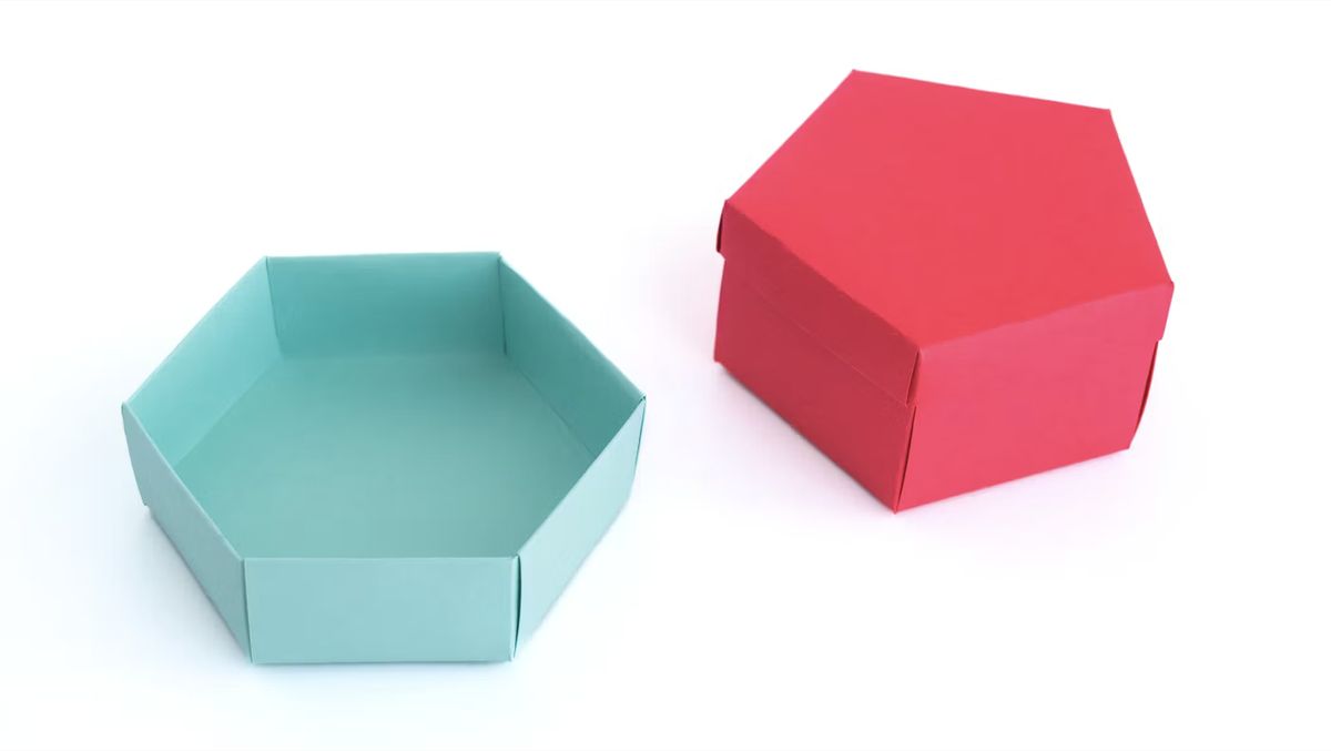 Vista previa de Cardstock Polygon Box