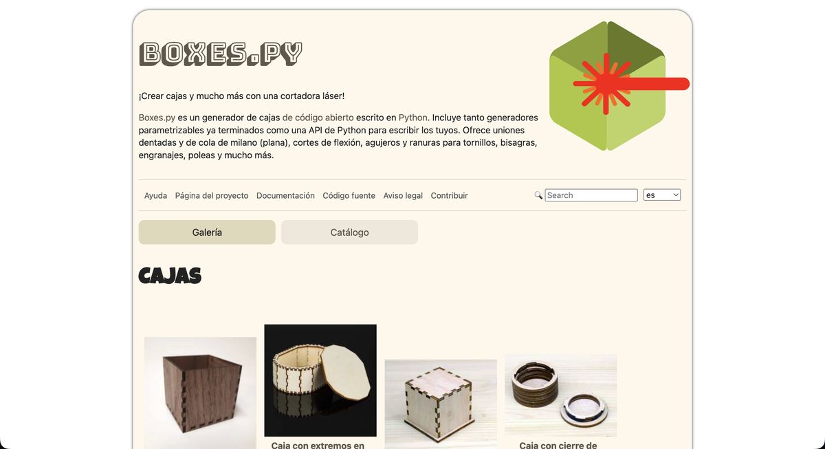 Vista previa de Gallery - Boxes.py