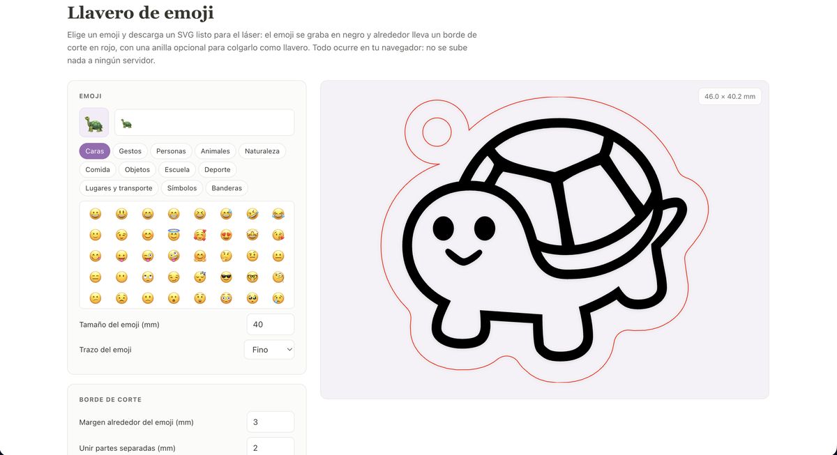 Vista previa de Llavero de emoji
